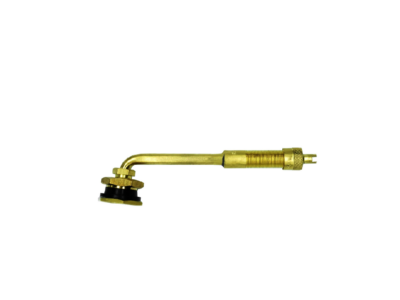 Lång mässingsventil för däck med slangkoppling
