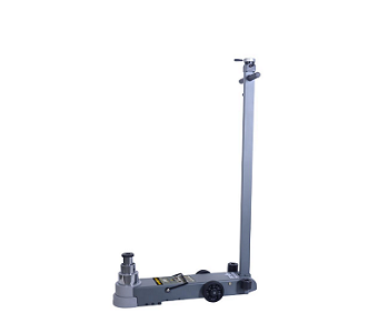 Hydraulisk domkraft på vit bakgrund