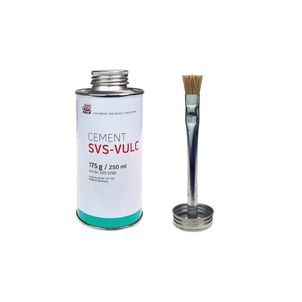 Produktbild av SVS-Vulc cementflaska med pensel.